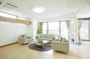 明るいリビング